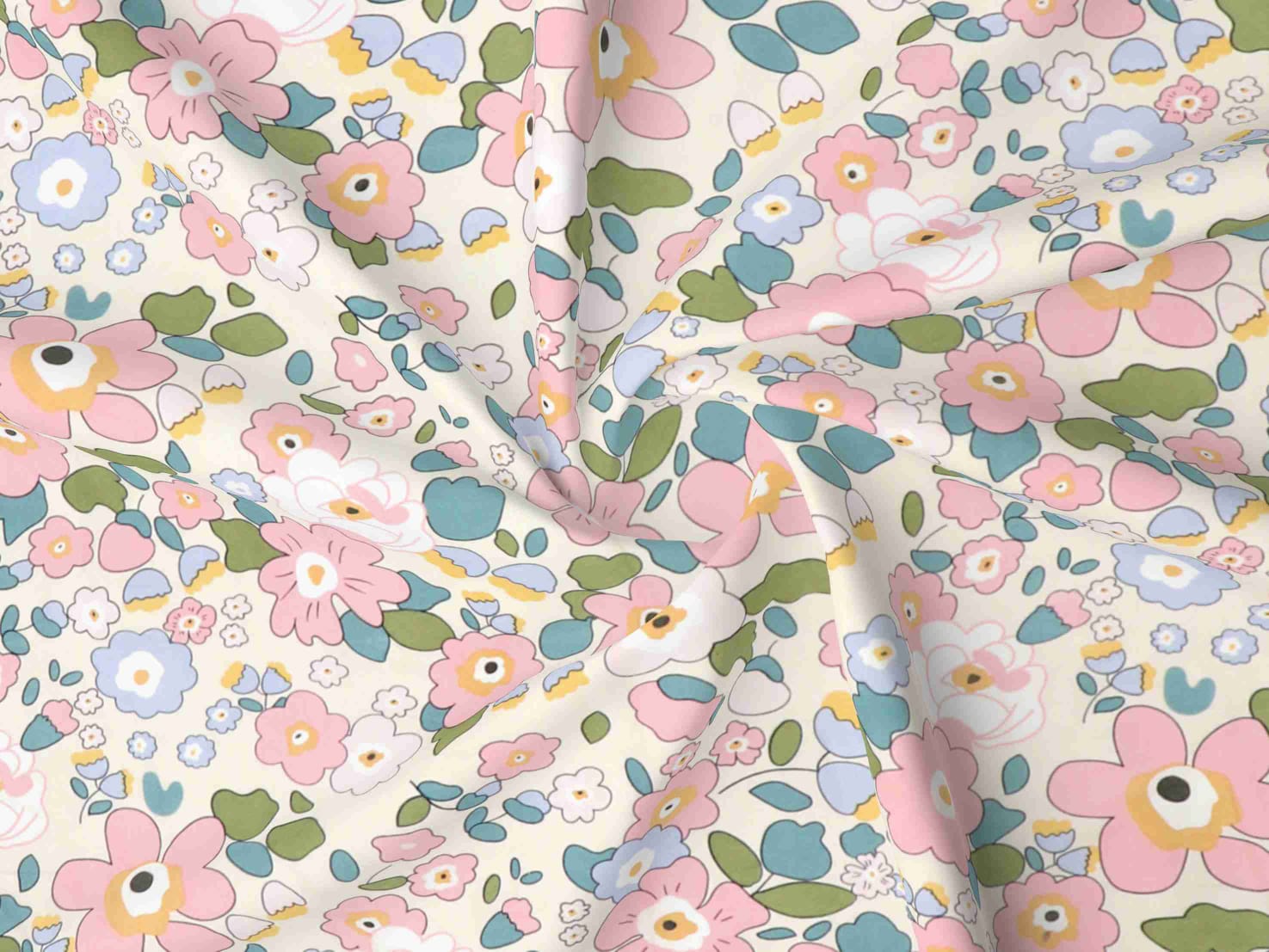 Super Soft Glace Cotton All Round Elastic Fitted Double Bed Bedsheet with 2 Pillow Covers-72x78x8