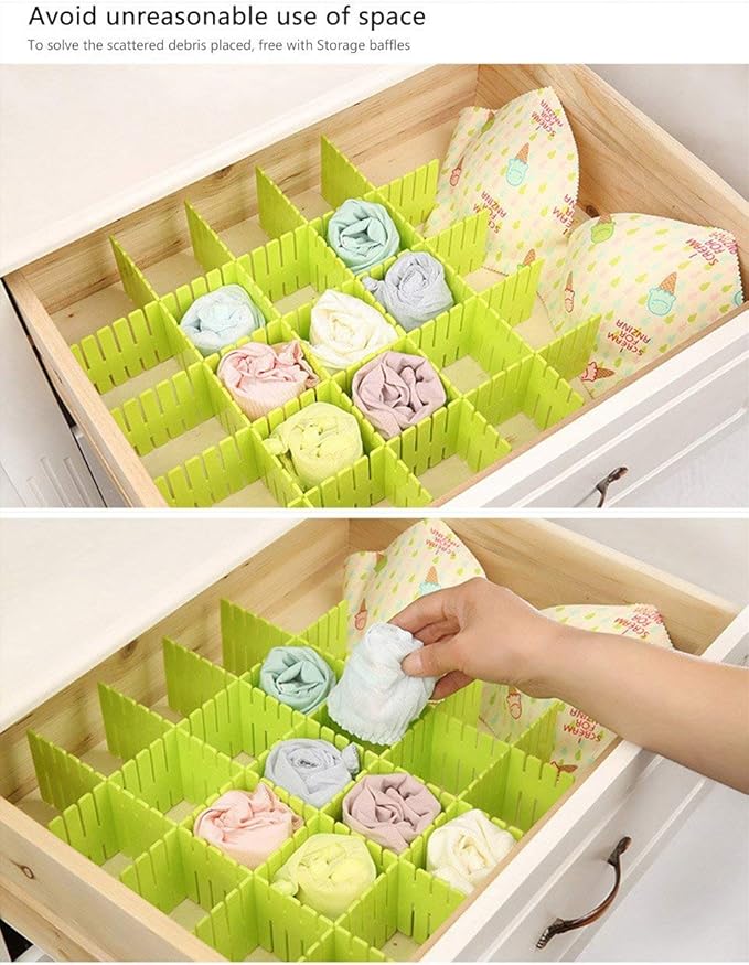 Dividers Drawer Grid Plastic Drawer Separator Plastic Partition Organizer