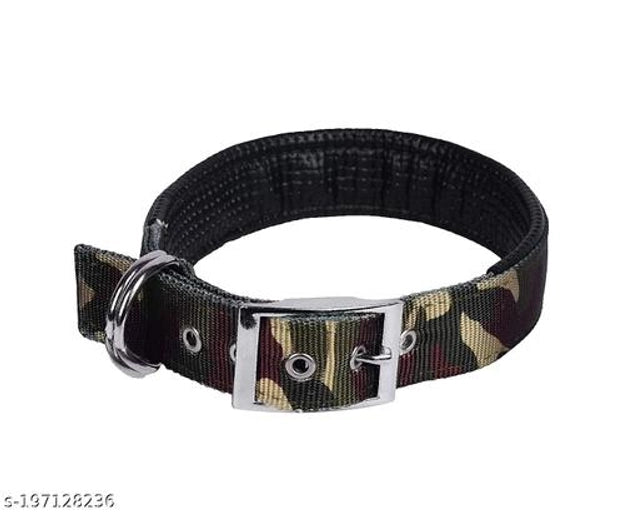 Nylon Padded Coller Neck Belt for Dog (Multicolor, 0.15 inches)